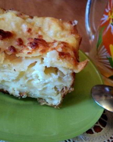 Рецепт слоеного пирога с брынзой