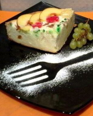 Творожно-манный пирог в духовке