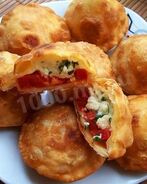 Пирожки бомбочки с брынзой