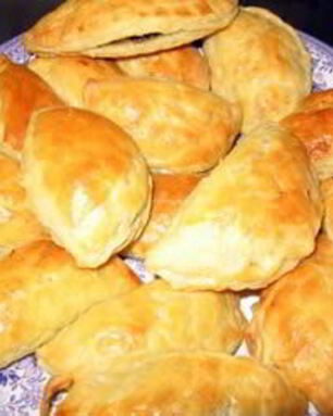 Пирожки с грибами из творожного теста