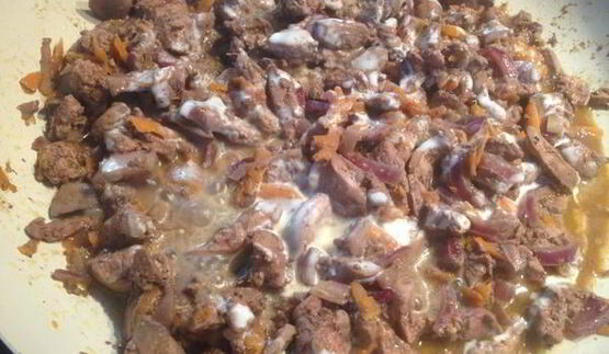 пирожки с куриной печенью