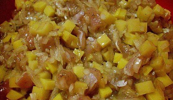 эчпочмак с мясом и картошкой