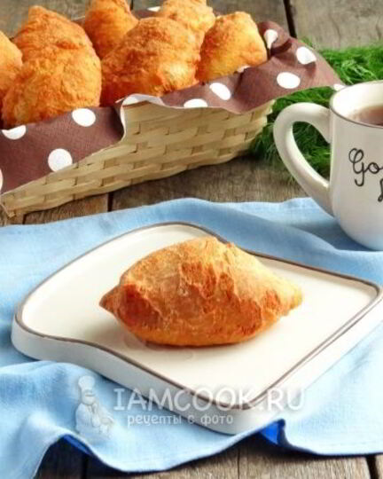 Рецепт жареных пирожков из творожного теста