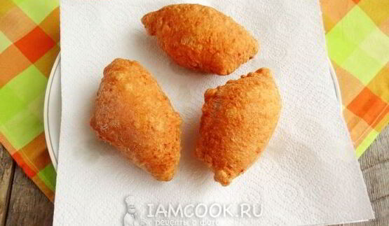 жареные пирожки из творожного теста