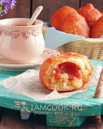 Рецепт жареных пирожков с повидлом