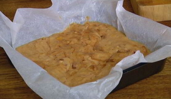 апельсиновые брауни с грецкими орехами