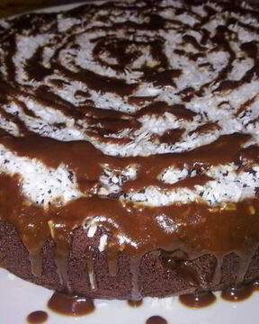 Брауни с творогом и бананами