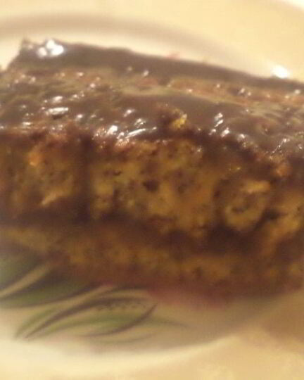 Рецепт маковых пирожных с шоколадно-медовой глазурью