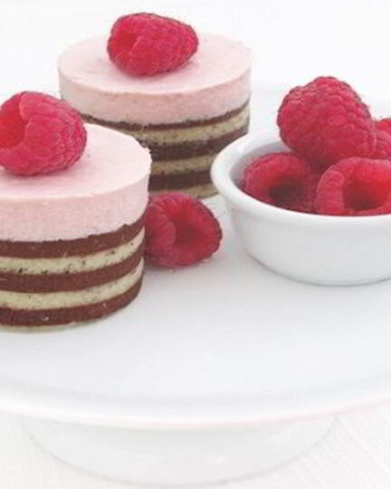 Рецепт малинового пирожного