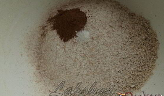 овсяно-ореховое пирожное с тыквенно-творожным кремом