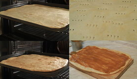 пирожное с вареной сгущенкой