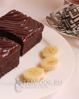 Шоколадно-банановые пирожные