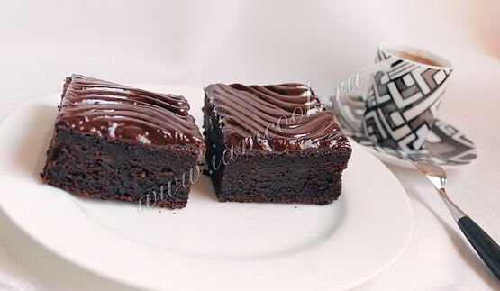 шоколадно-банановые пирожные