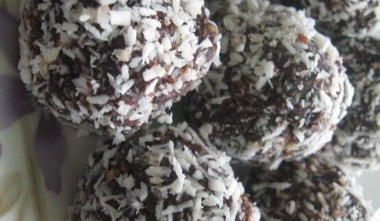 шоколадно-кокосовые пирожные