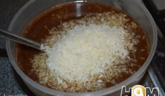 слоеное пирожное баунти