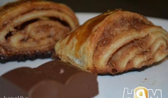 слоеное пирожное баунти