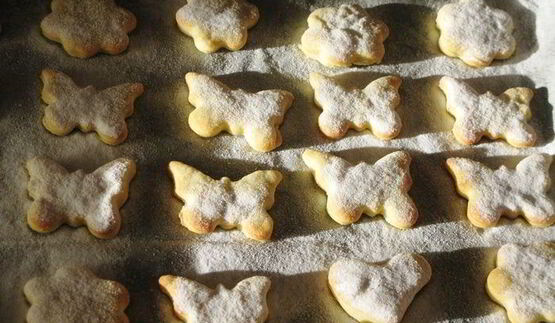 творожно-облепиховые пирожные