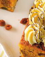 Тыквенные пирожные с сырно-шоколадным кремом