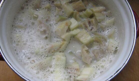 заварные пирожные с кремом из баклажан