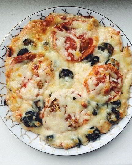 Рецепт диетической пиццы на курином тесте