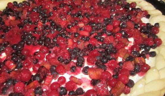 фруктово-ягодная пицца