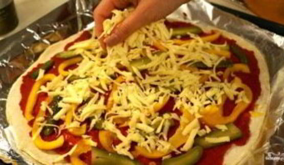 легкая пицца