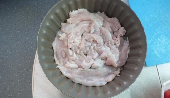 пицца без теста на курице