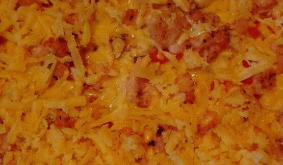 пицца из тыквы с курицей