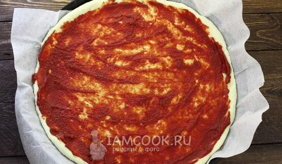 пицца на кефире без дрожжей