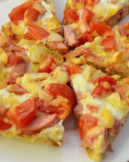 Рецепт пиццы на хлебе