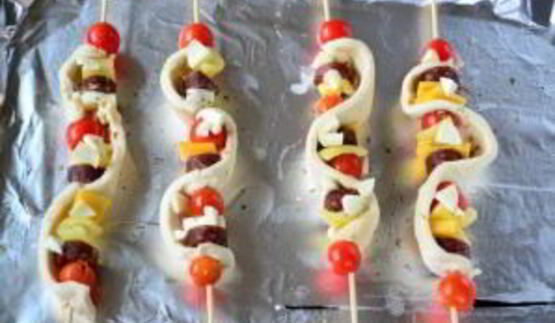 пицца на шпажках в духовке