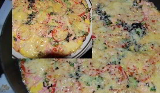 пицца на сковороде