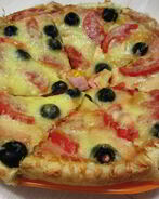 Пицца на слоеном тесте