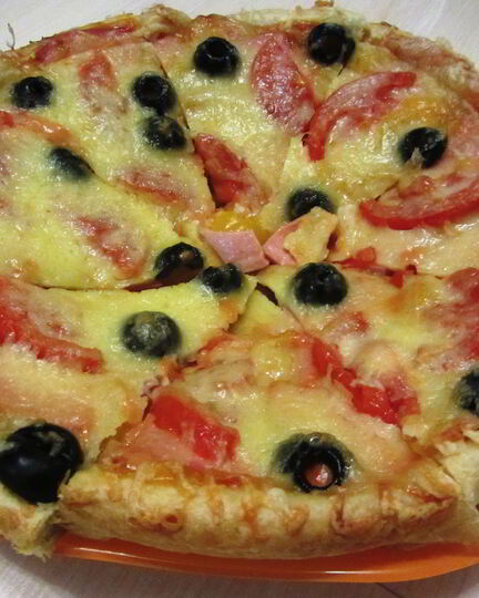 Рецепт пиццы на слоеном тесте