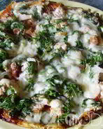 Пицца на сметане на сковороде