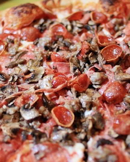 Рецепт пиццы с грибами и колбасой