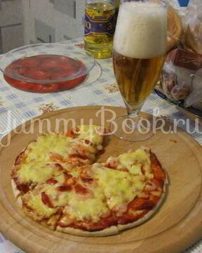 Пицца с креветками