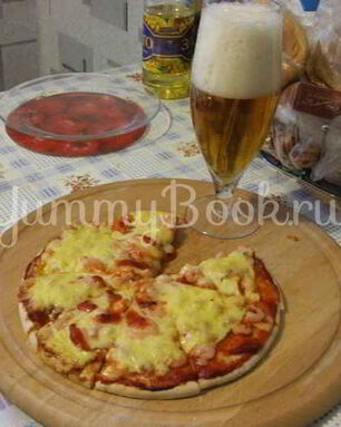 Пицца с креветками