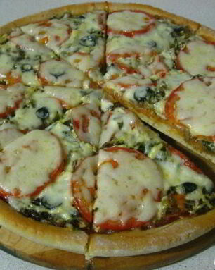 Пицца с лесными грибами