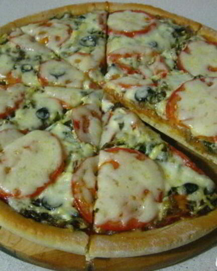 Рецепт пиццы с лесными грибами