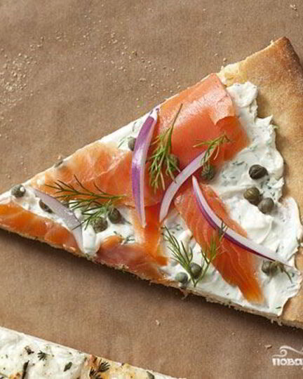 Рецепт пиццы с рыбой