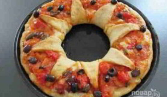 пицца цветок