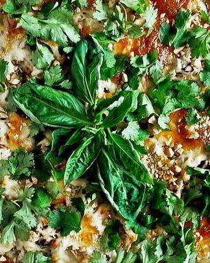 Тайская пицца с курицей