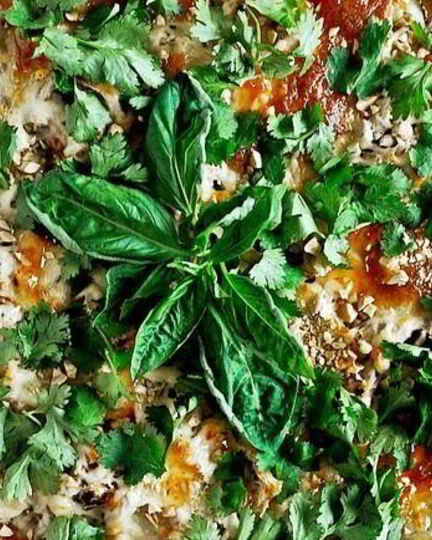 Рецепт тайской пиццы с курицей