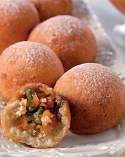 Рецепт быстрых творожно-фруктовые пончики