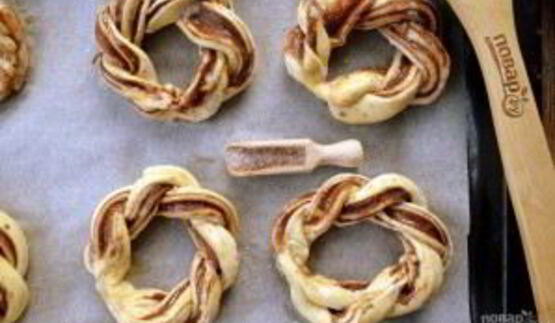 крученые пончики с нутеллой