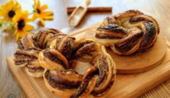 крученые пончики с нутеллой