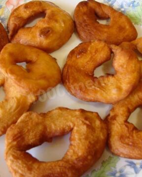 Пончики дрожжевые жареные в масле