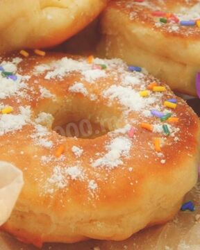 Пончики на кефире без дрожжей