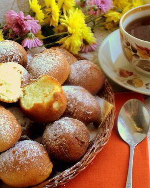 Пончики на сгущенном молоке